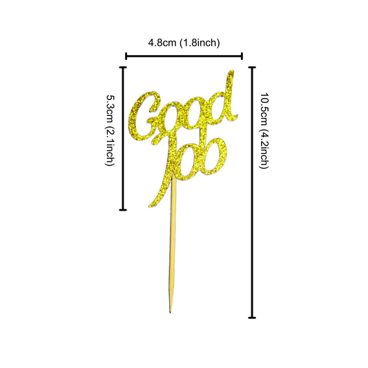 12Pcs Good Job  Cupcake Toppers