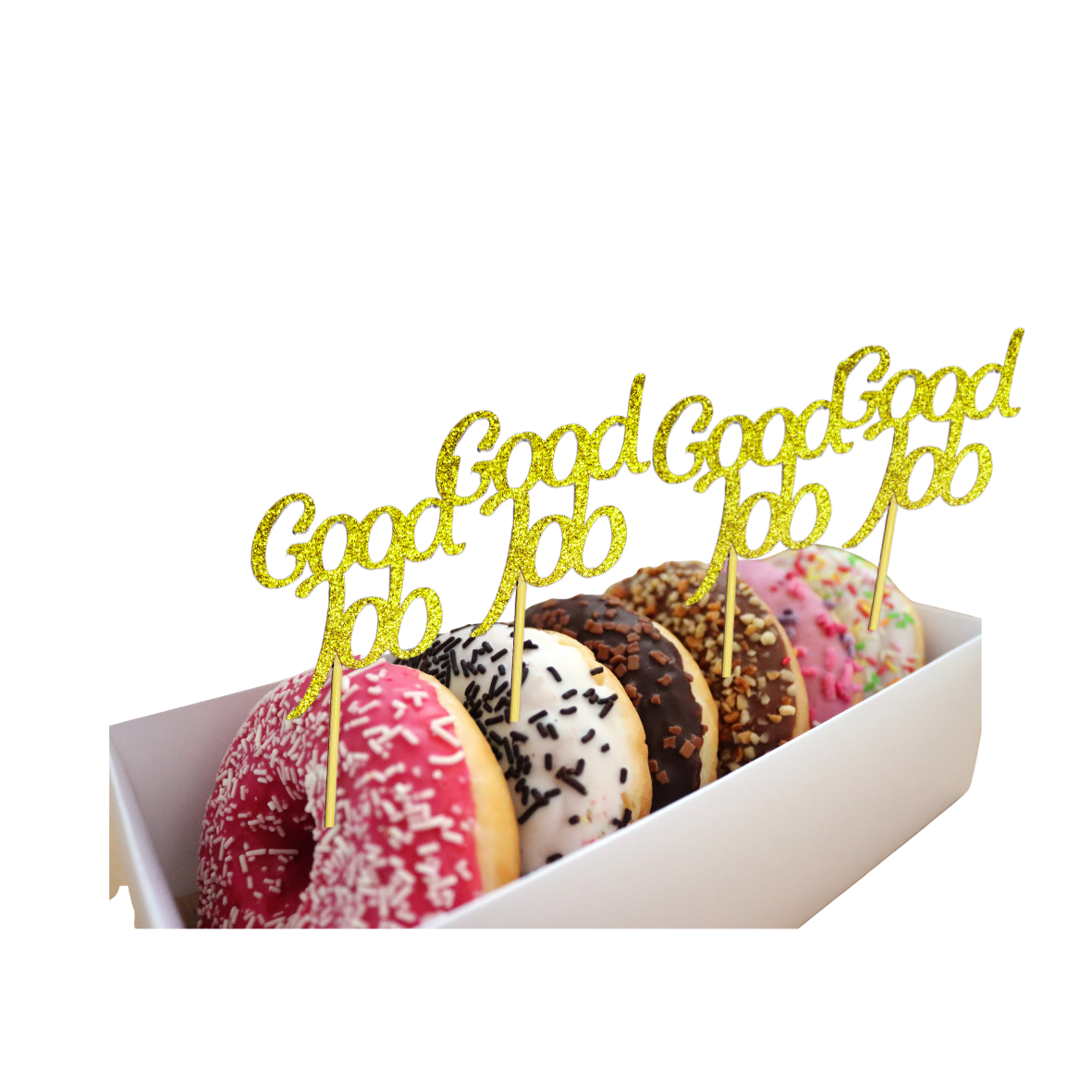 12Pcs Good Job  Cupcake Toppers