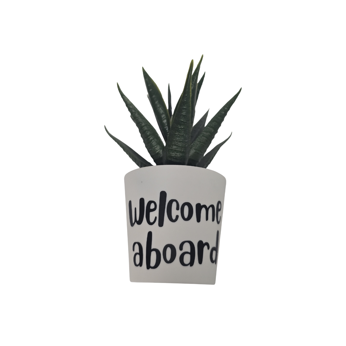 4"x2"Mini Artificial Succulent-Welcome aboard