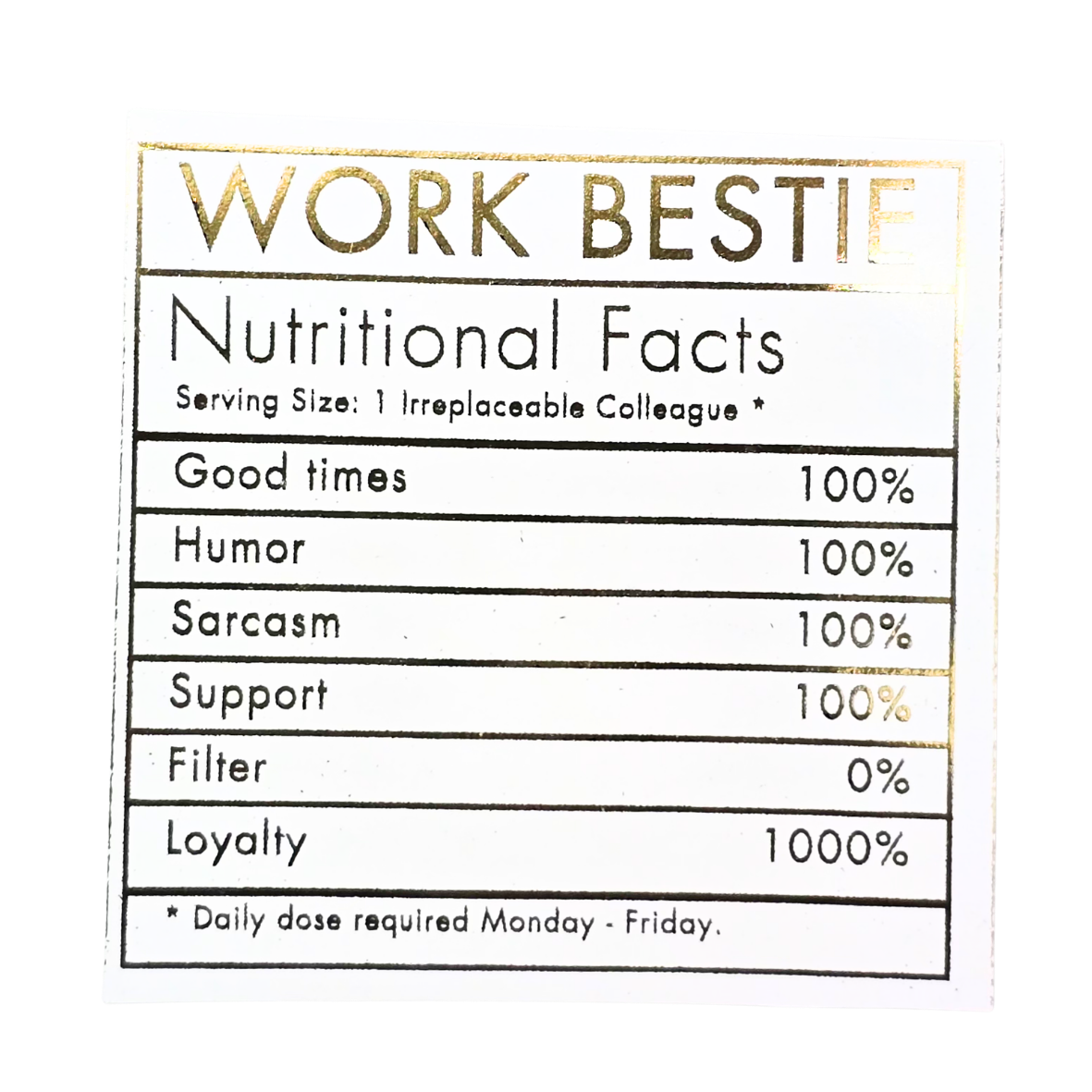 WORK BESTIE-Golden PARD 3-PK
